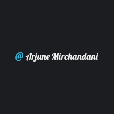 The profile picture for arjunemirchandani com