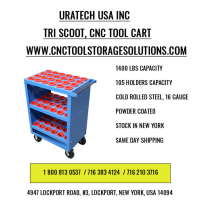 Introducing the Tri Scoot by Uratech USA Inc. – High-Capacity CNC Tool Cart for Ultimate Efficiency